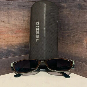 Diesel Eyeglasses DL5012 col.056 Tortoise&Green on Blue B-Shape Frame 52[]16 140